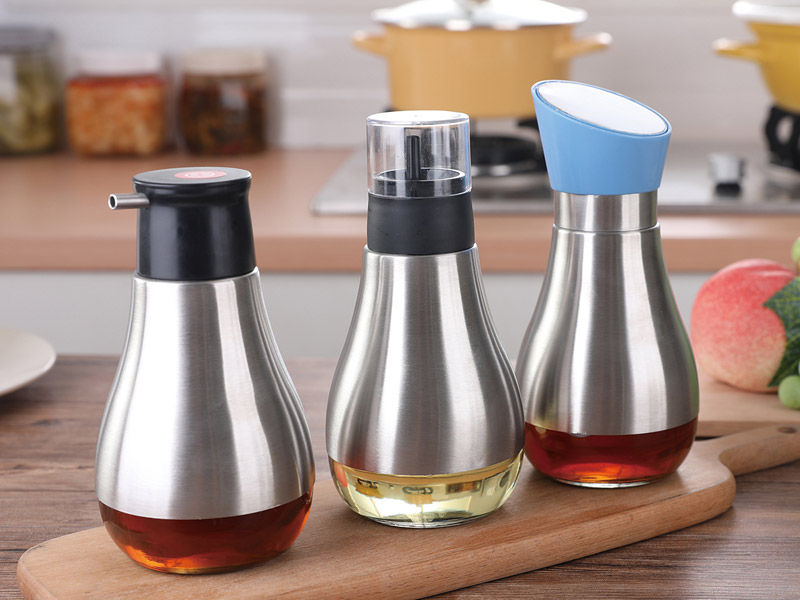 304 stainless steel glass oil pot
